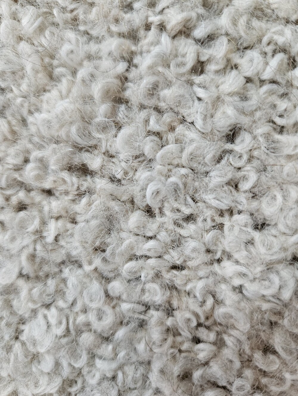 Free People Boucle Cardi Sweater Alpaca Blend S Beige Cozycore Cottagecore - Picture 12 of 15